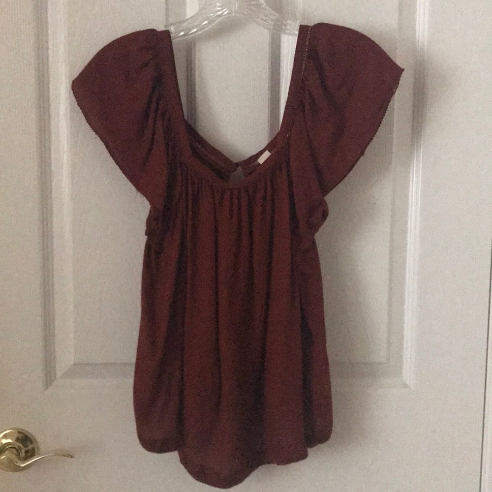 Square neck blouse